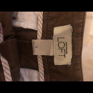 Size 8 Loft Brown Shorts